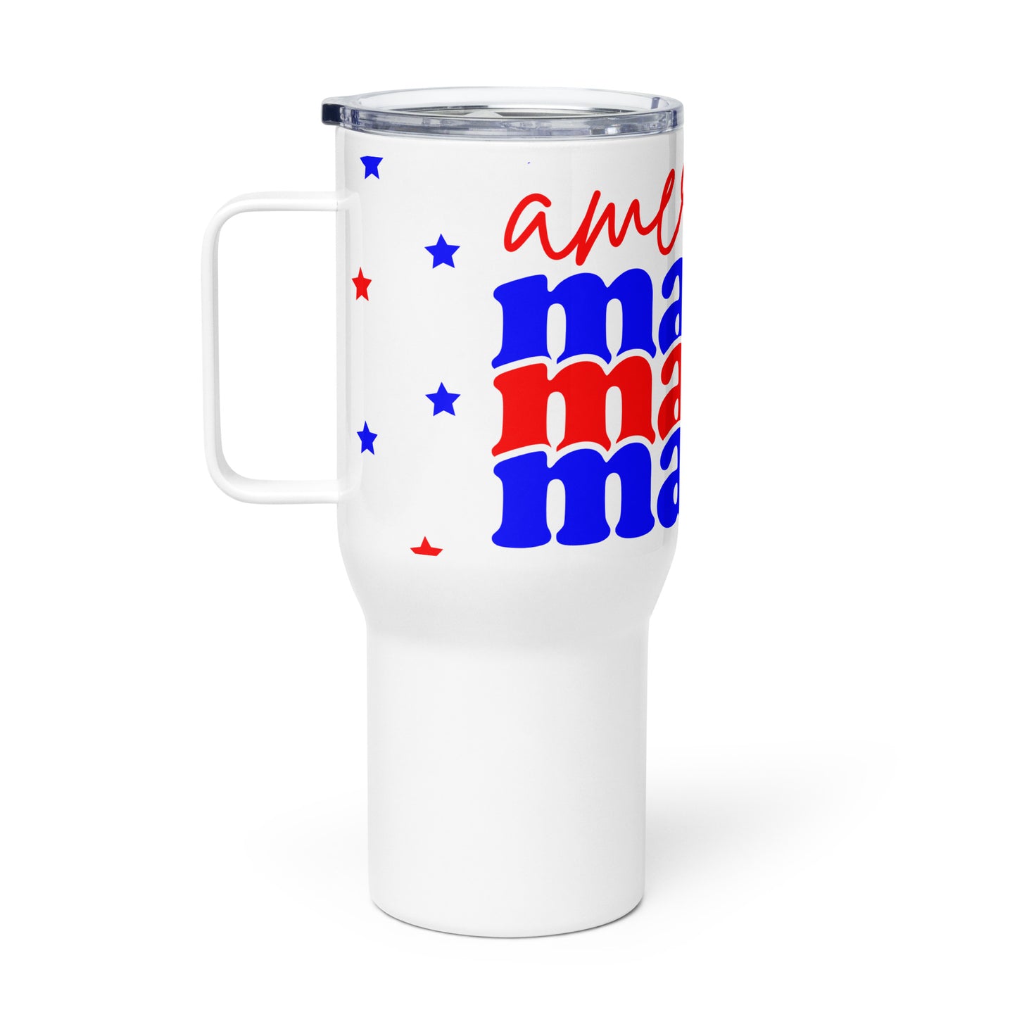 Patriotic Travel Mug "American Mama" T820007