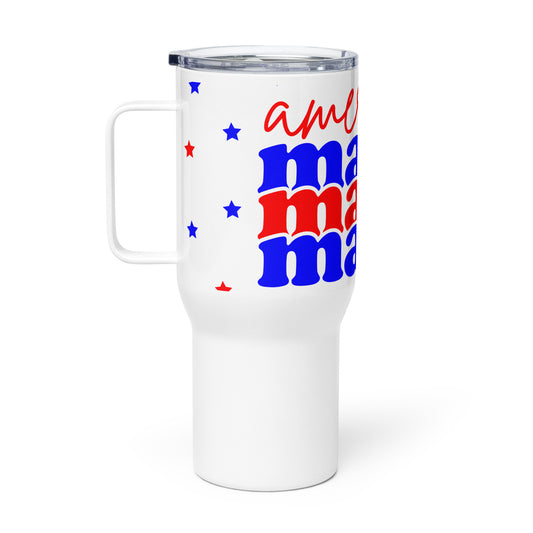 Patriotic Travel Mug "American Mama" T820007