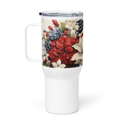 Patriotic Travel Mug "Flower Bouquet" T820011