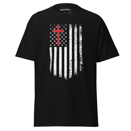 Men's T-Shirt "Cross and Flag"