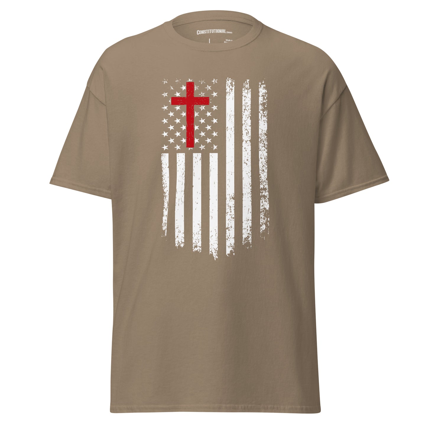 Men's T-Shirt "Cross and Flag"