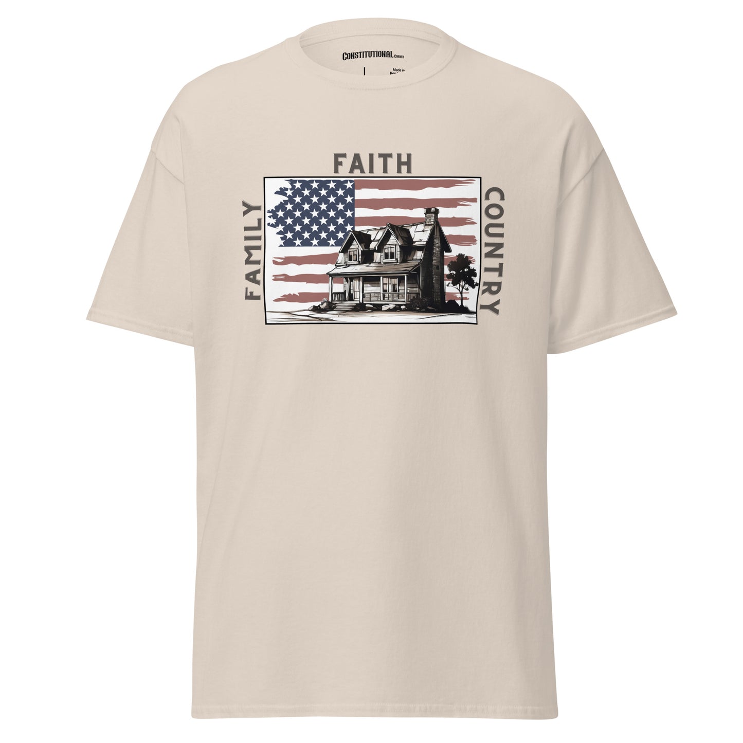 Men's T-Shirt "Family Faith Country"