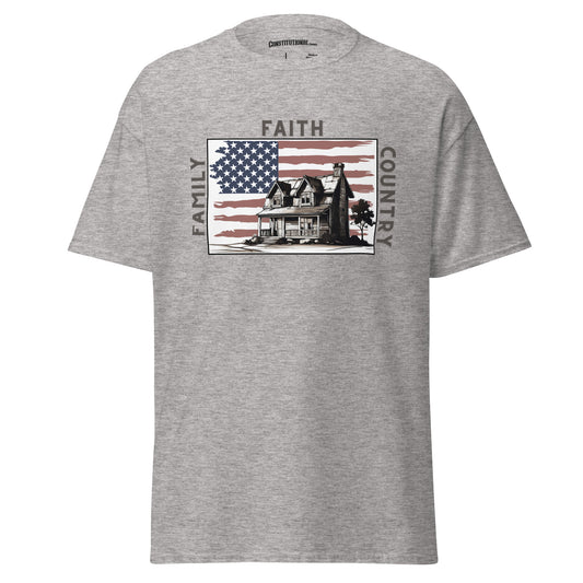 Men's T-Shirt "Family Faith Country"