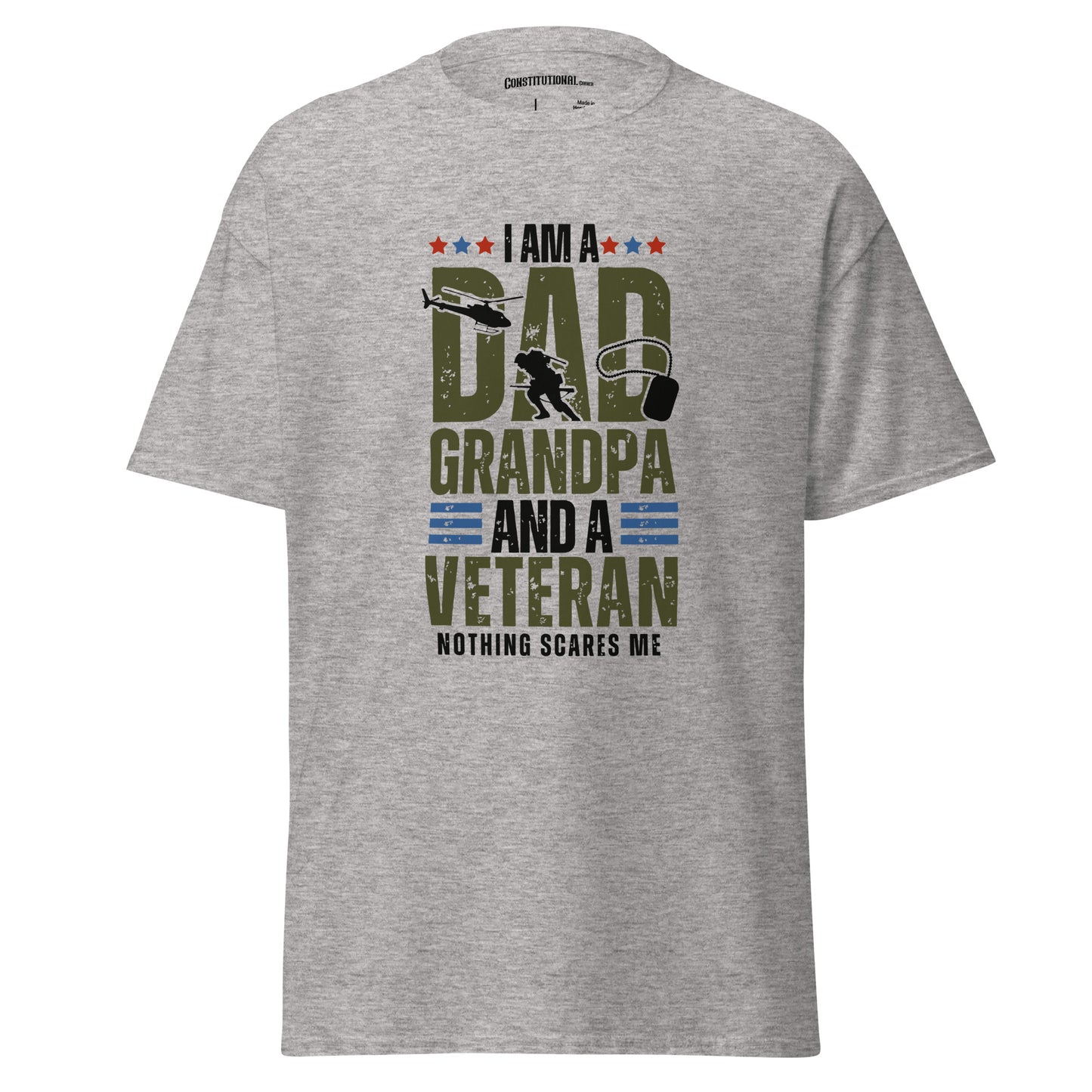 Men's T-Shirt "Dad Grandpa and Veteran"