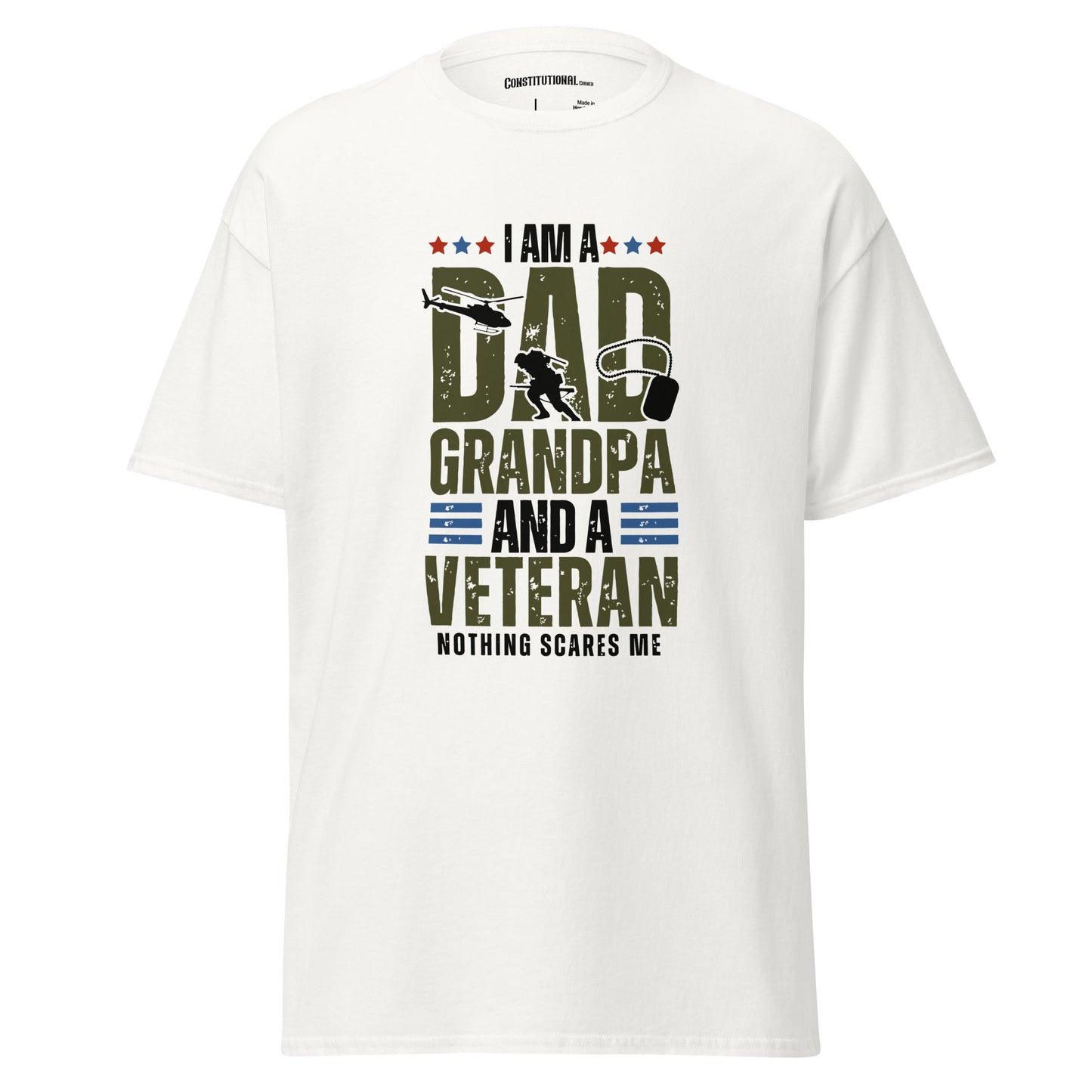 Men's T-Shirt "Dad Grandpa and Veteran"