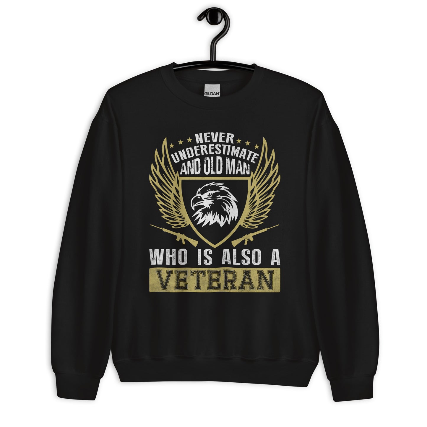 Patriotic Classic Fit Sweatshirt for Men "nerver underestimate an Old Man" SS100006