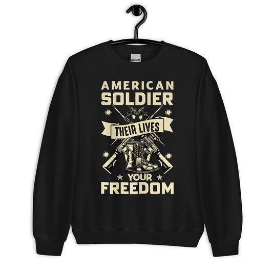 Patriotic Classic Fit Sweatshirt for Men "American Soldier" SS100015