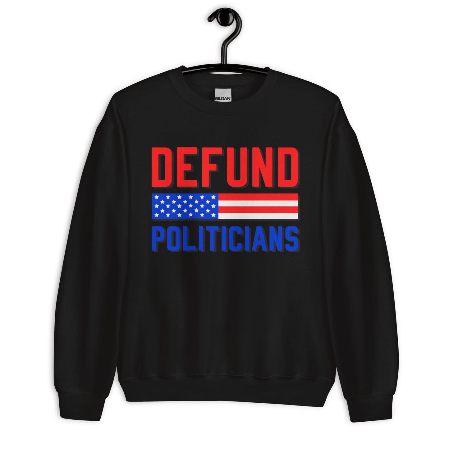 Patriotic Classic Fit Sweatshirt for Men "Defund Politicians" SS100035