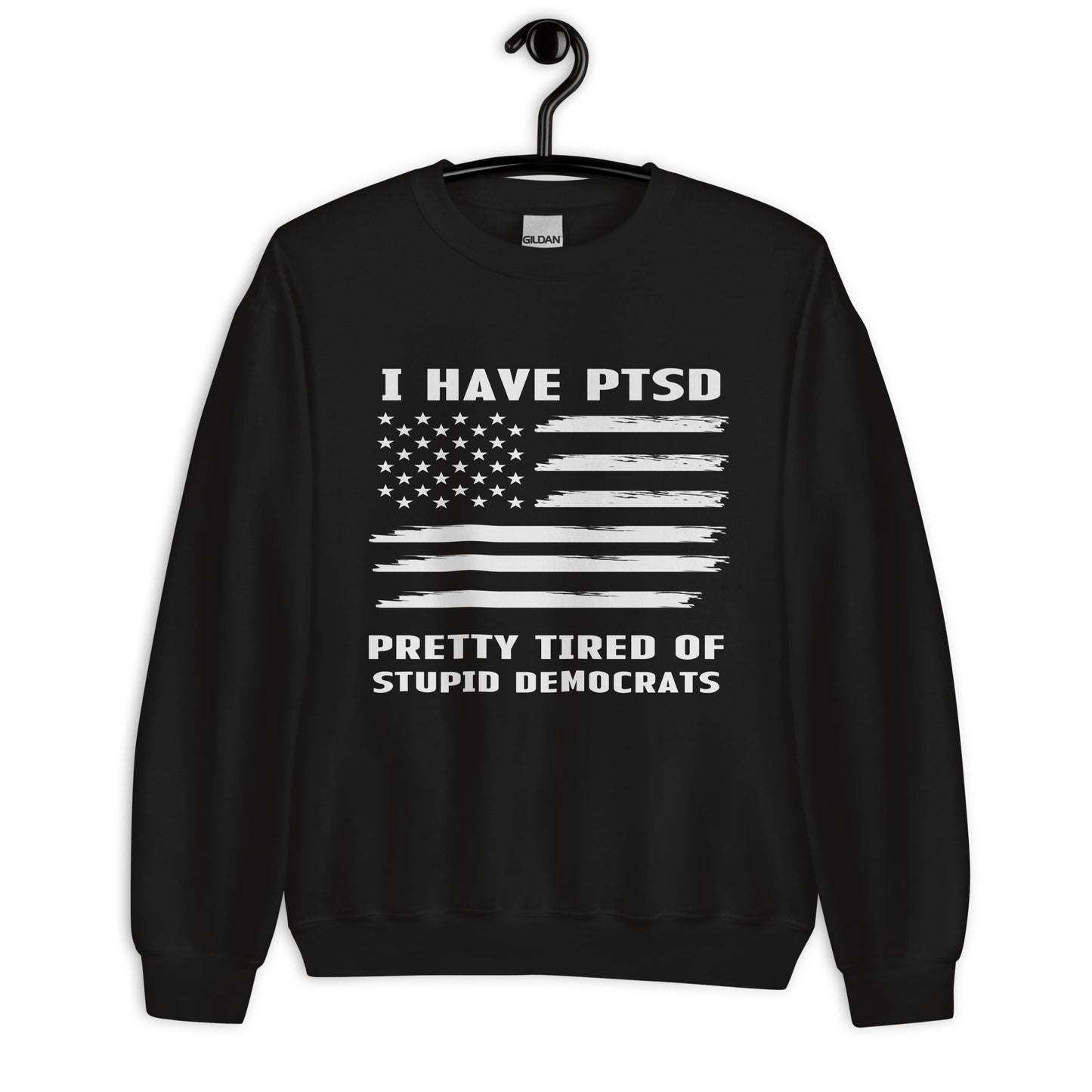 Patriotic Classic Fit Sweatshirt for Women "I have PTSD" SS200013