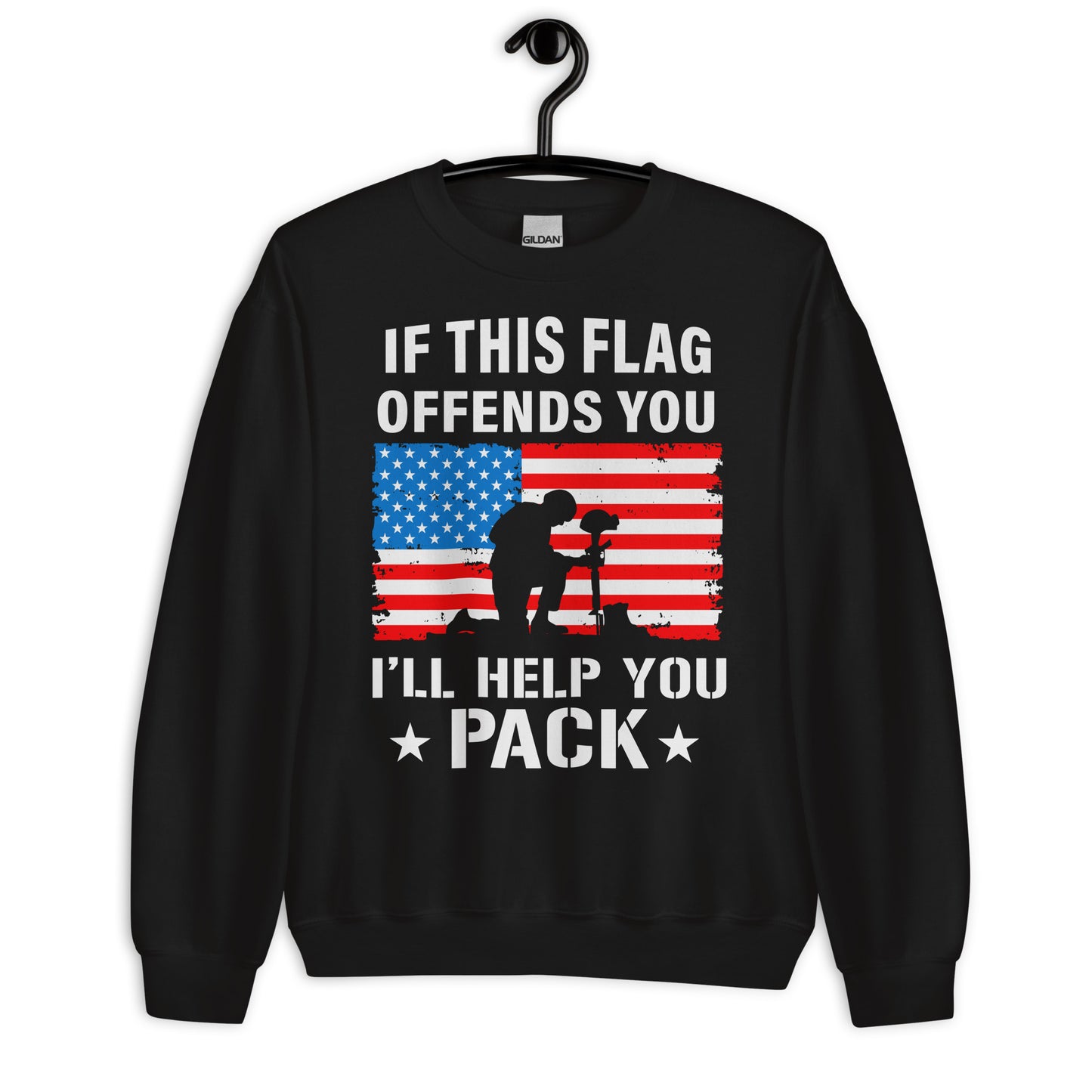 Patriotic Classic Fit Sweatshirt for Women "I'll help you Pack" SS200020