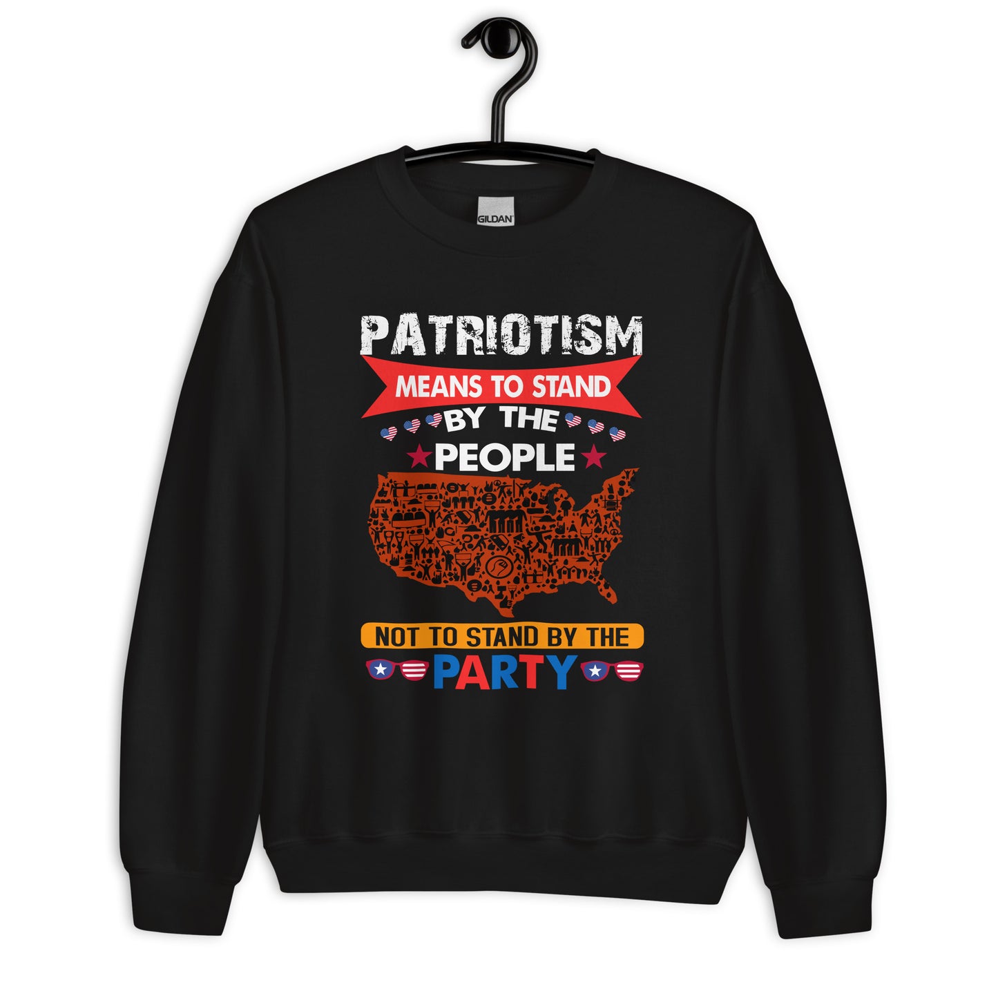 Patriotic Classic Fit Sweatshirt for Women "The Meaning of Patriotism" SS200031