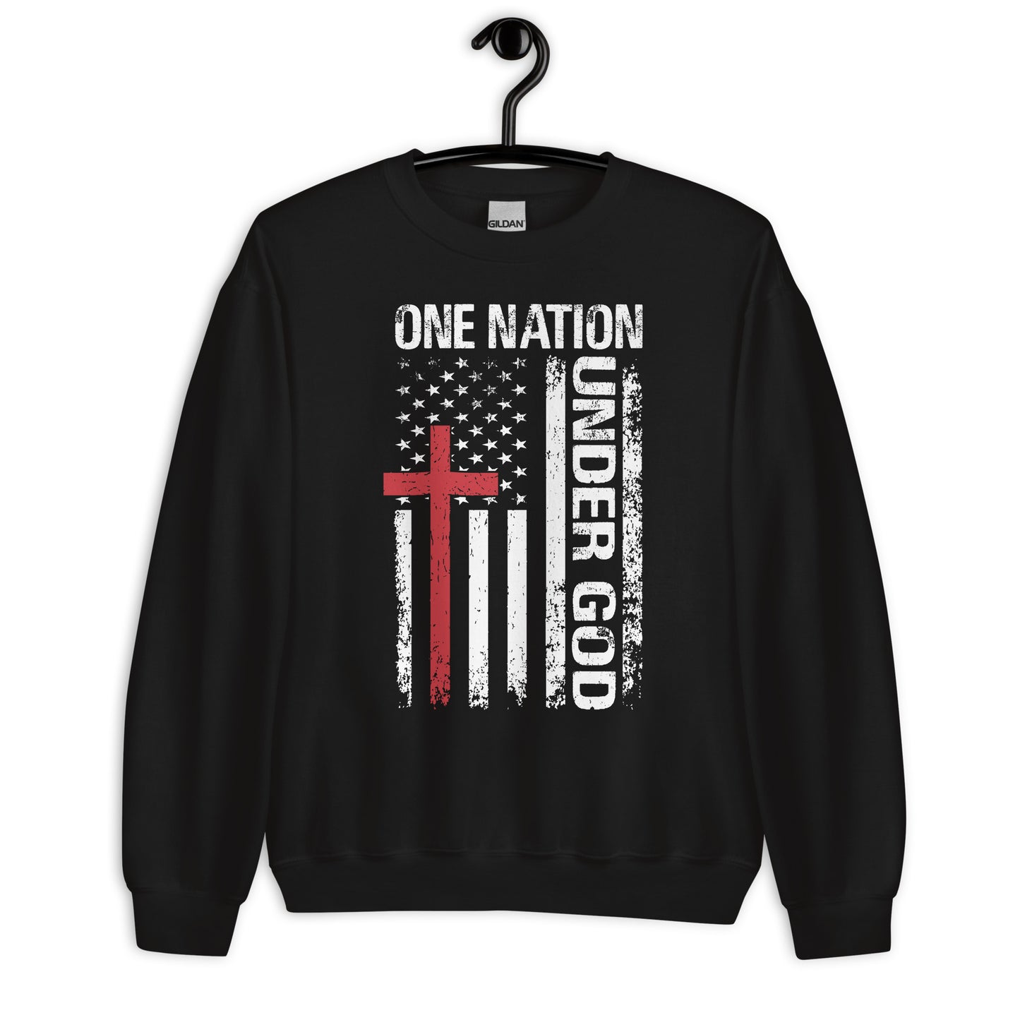 Patriotic Classic Fit Sweatshirt for Women "One Nation" SS200026