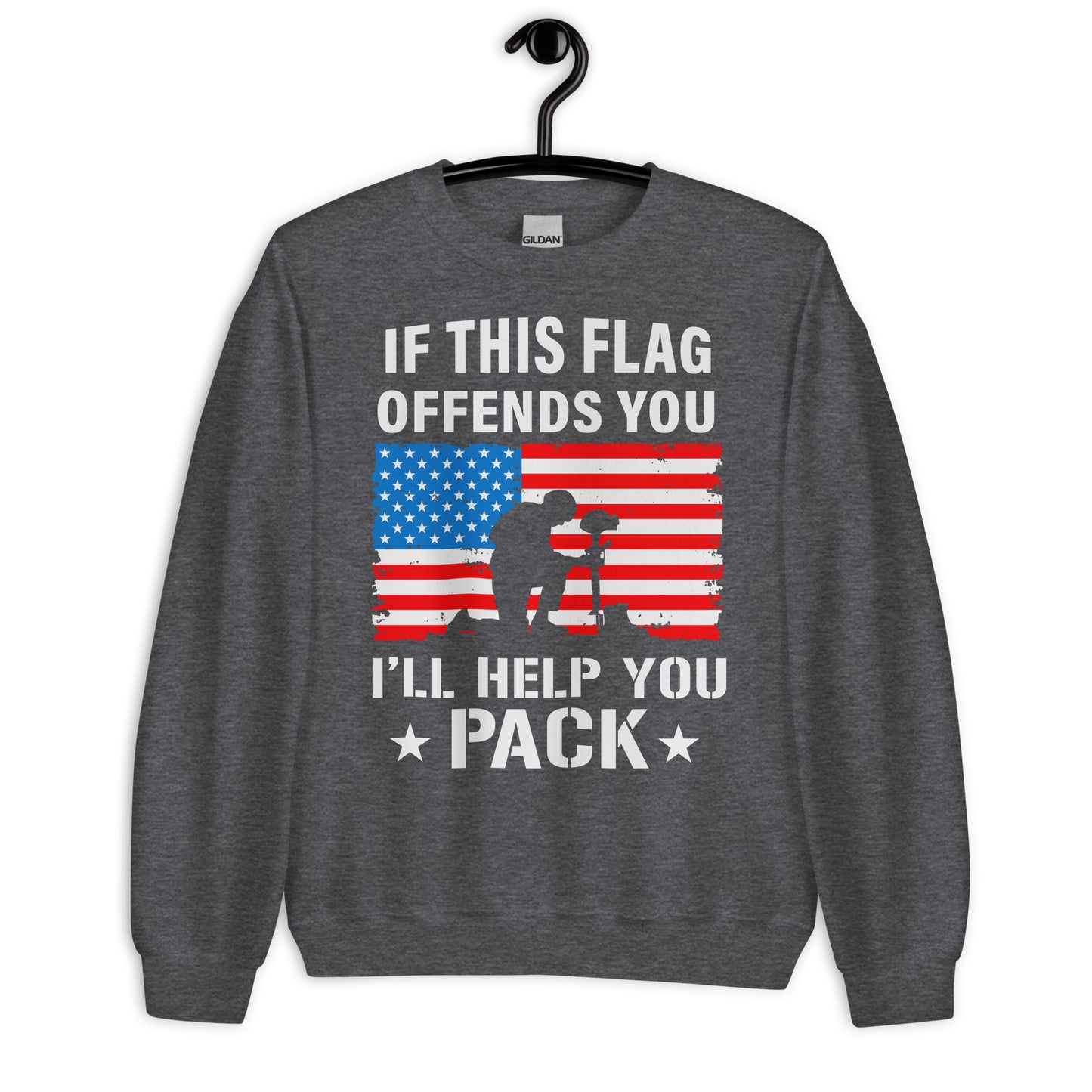 Patriotic Classic Fit Sweatshirt for Men "I will help you Pack" SS100019