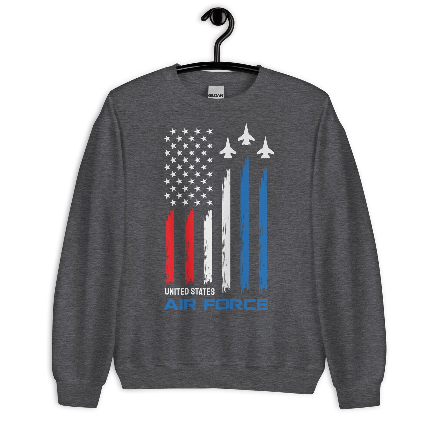 Patriotic Classic Fit Sweatshirt for Men "Airforce Flag" SS100022