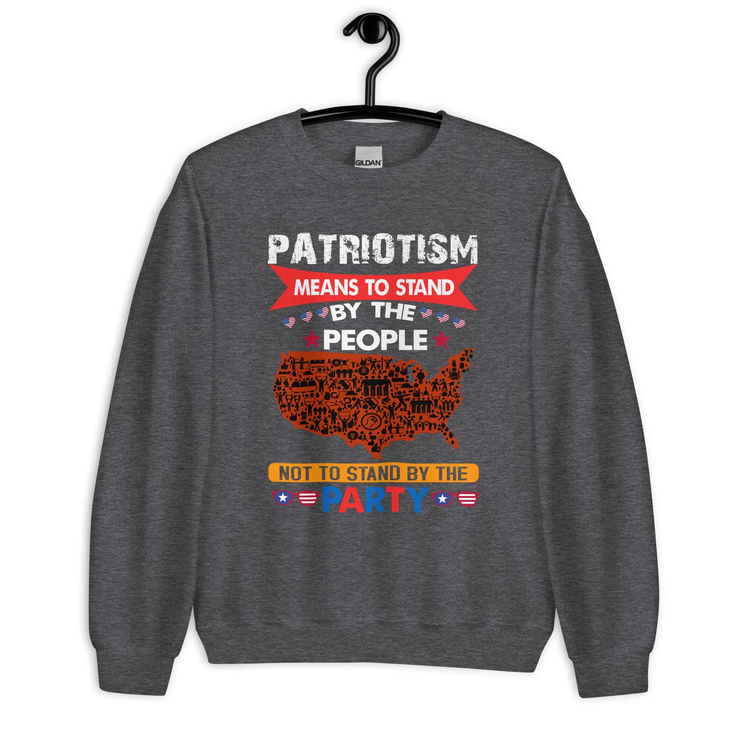 Patriotic Classic Fit Sweatshirt for Men "The Meaning of Patriotism" SS100030