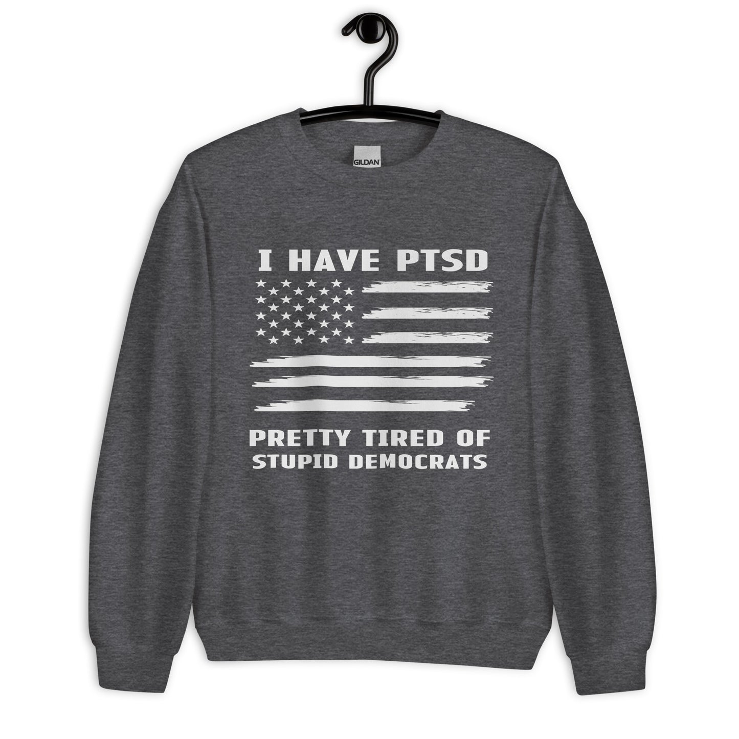 Patriotic Classic Fit Sweatshirt for Women "I have PTSD" SS200013