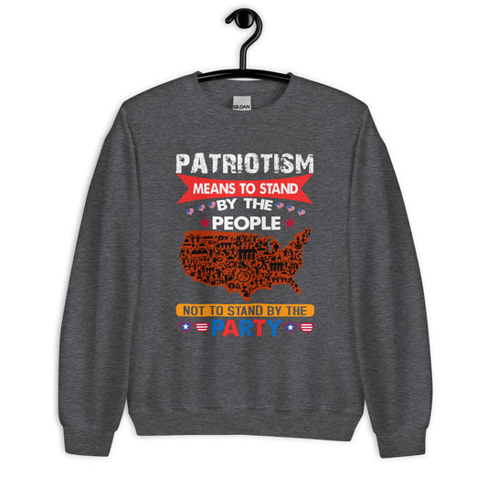 Patriotic Classic Fit Sweatshirt for Women "The Meaning of Patriotism" SS200031