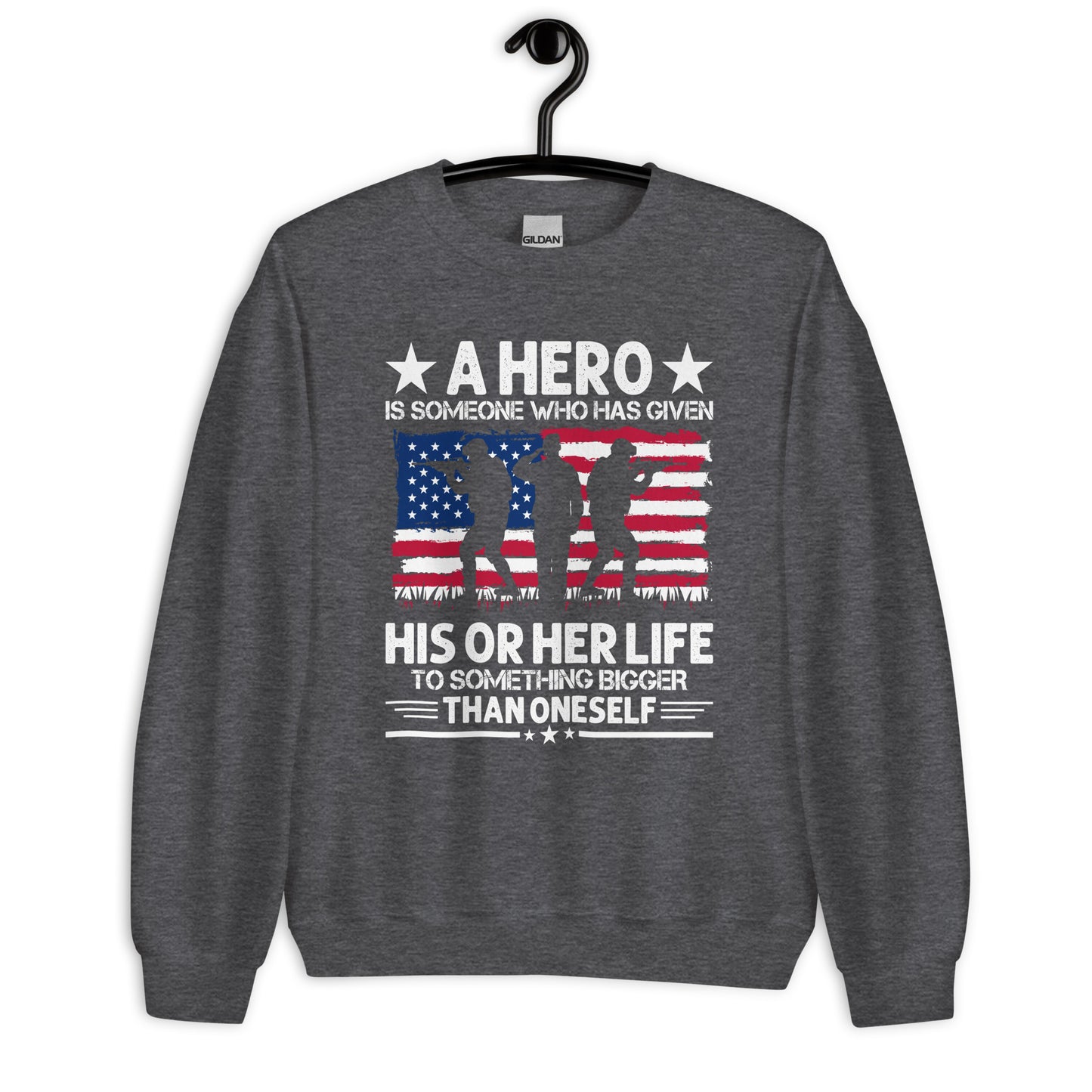 Patriotic Classic Fit Sweatshirt for Women "A Hero" SS200036