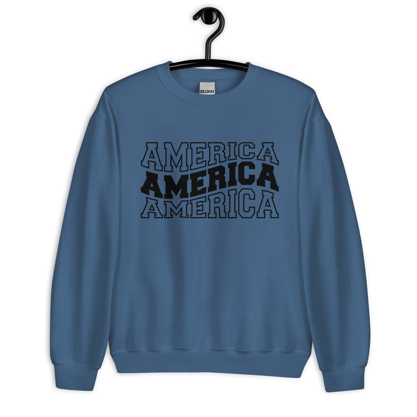 Patriotic Classic Fit Sweatshirt for Women "America" SS200023