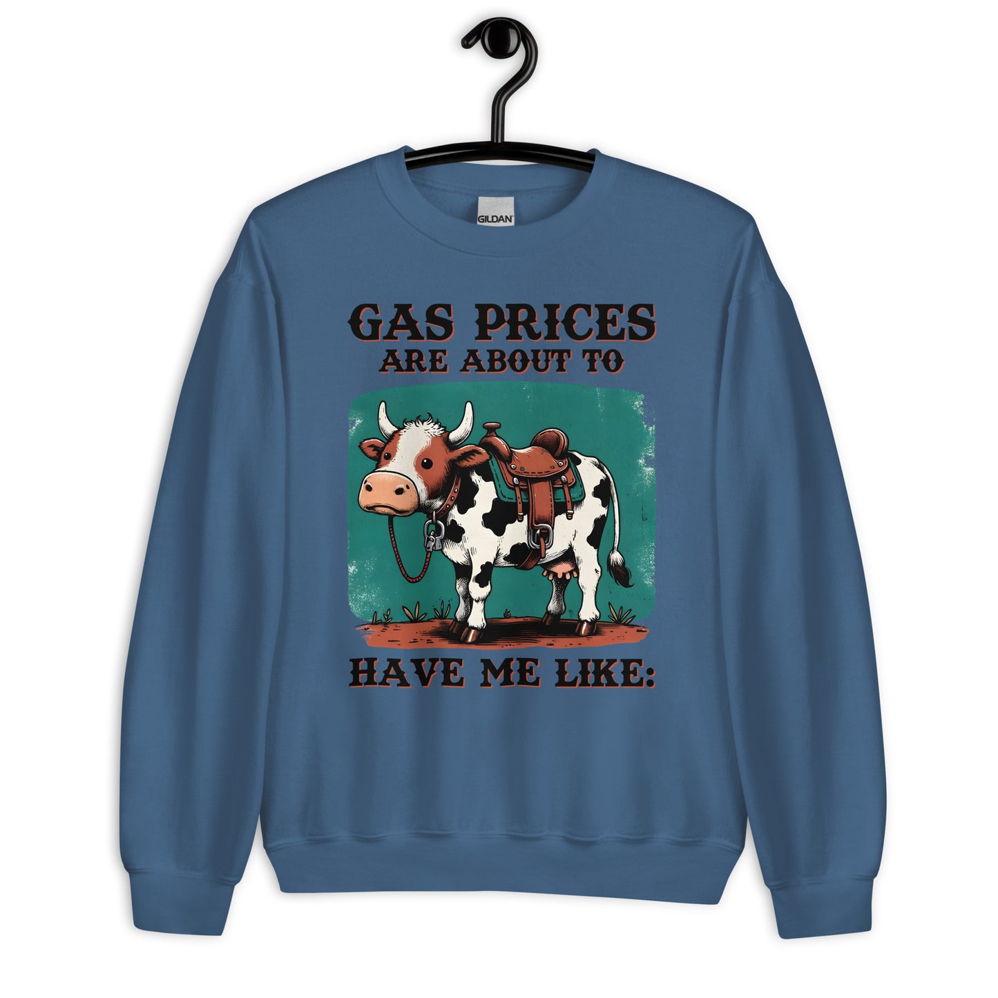 Patriotic Classic Fit Sweatshirt for Women "Gas Prices" SS200037