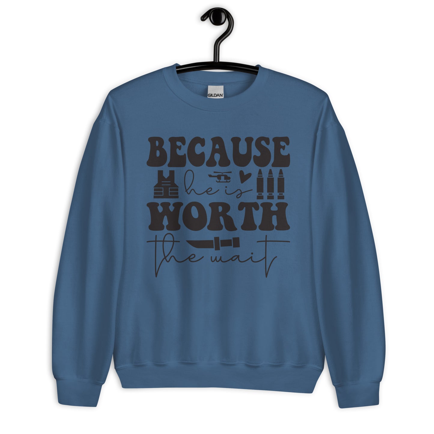 Patriotic Classic Fit Sweatshirt for Women "Worth the Wait" SS200040