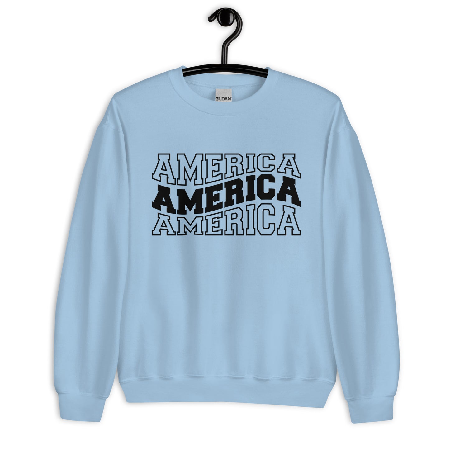 Patriotic Classic Fit Sweatshirt for Women "America" SS200023