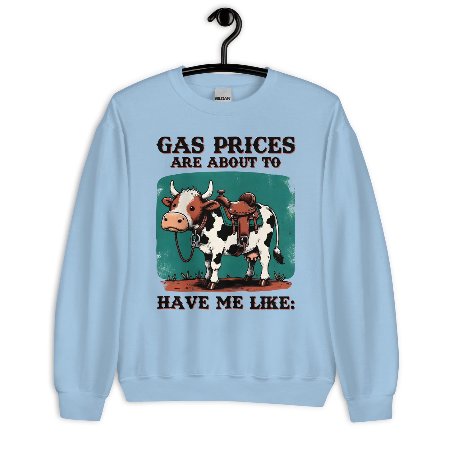 Patriotic Classic Fit Sweatshirt for Women "Gas Prices" SS200037