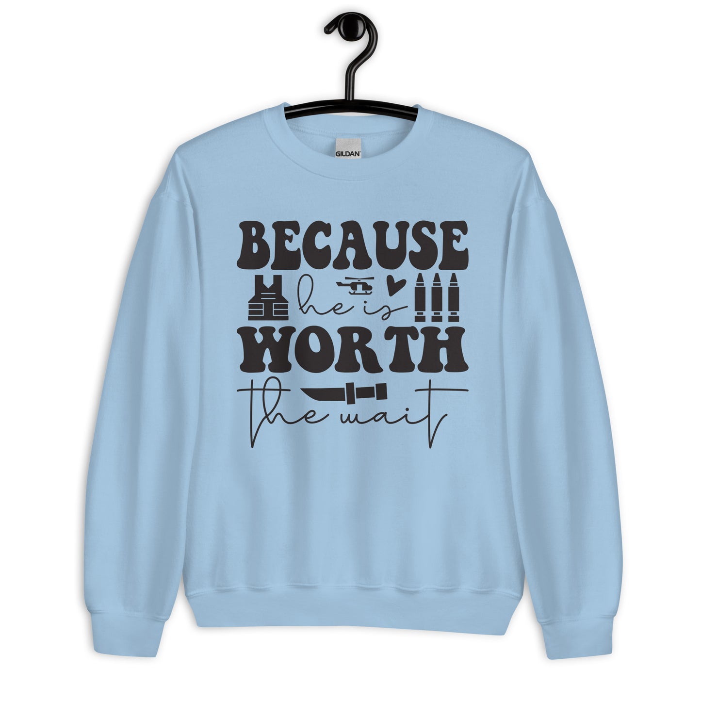 Patriotic Classic Fit Sweatshirt for Women "Worth the Wait" SS200040