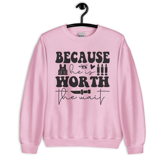 Patriotic Classic Fit Sweatshirt for Women "Worth the Wait" SS200040