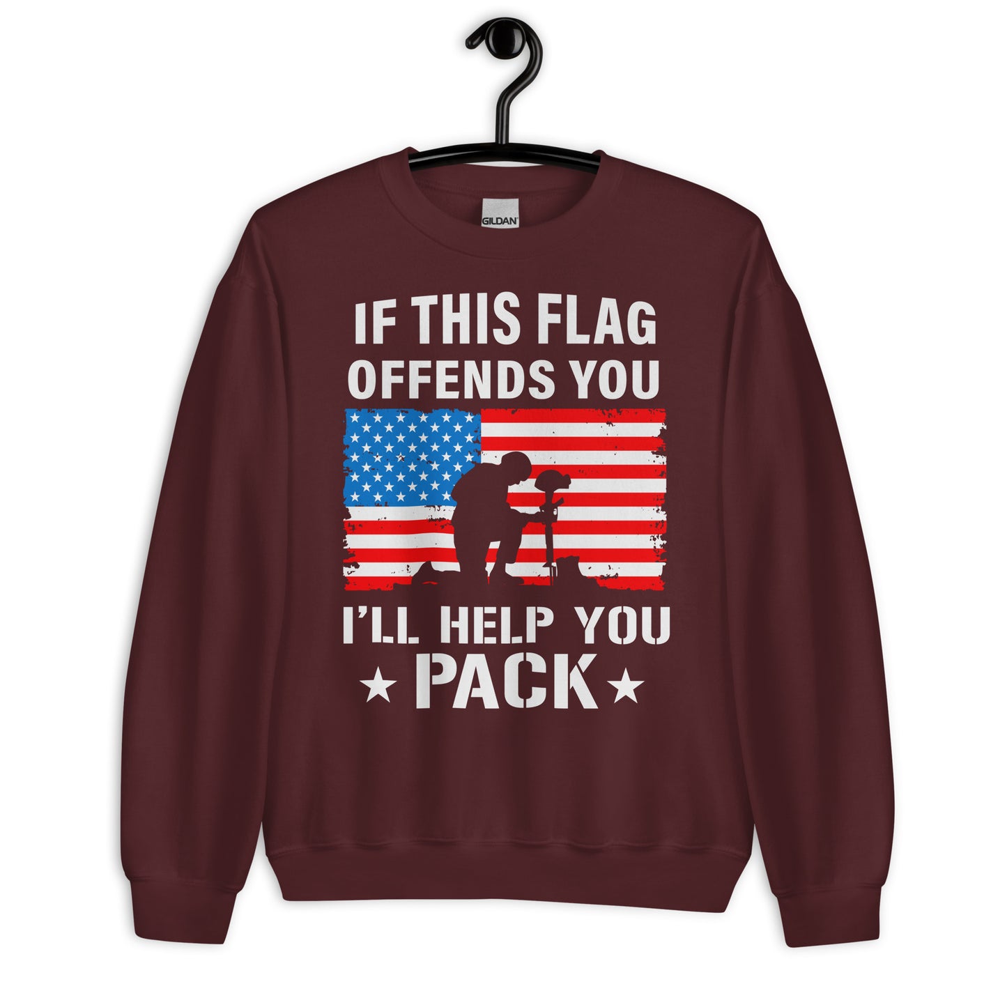 Patriotic Classic Fit Sweatshirt for Men "I will help you Pack" SS100019