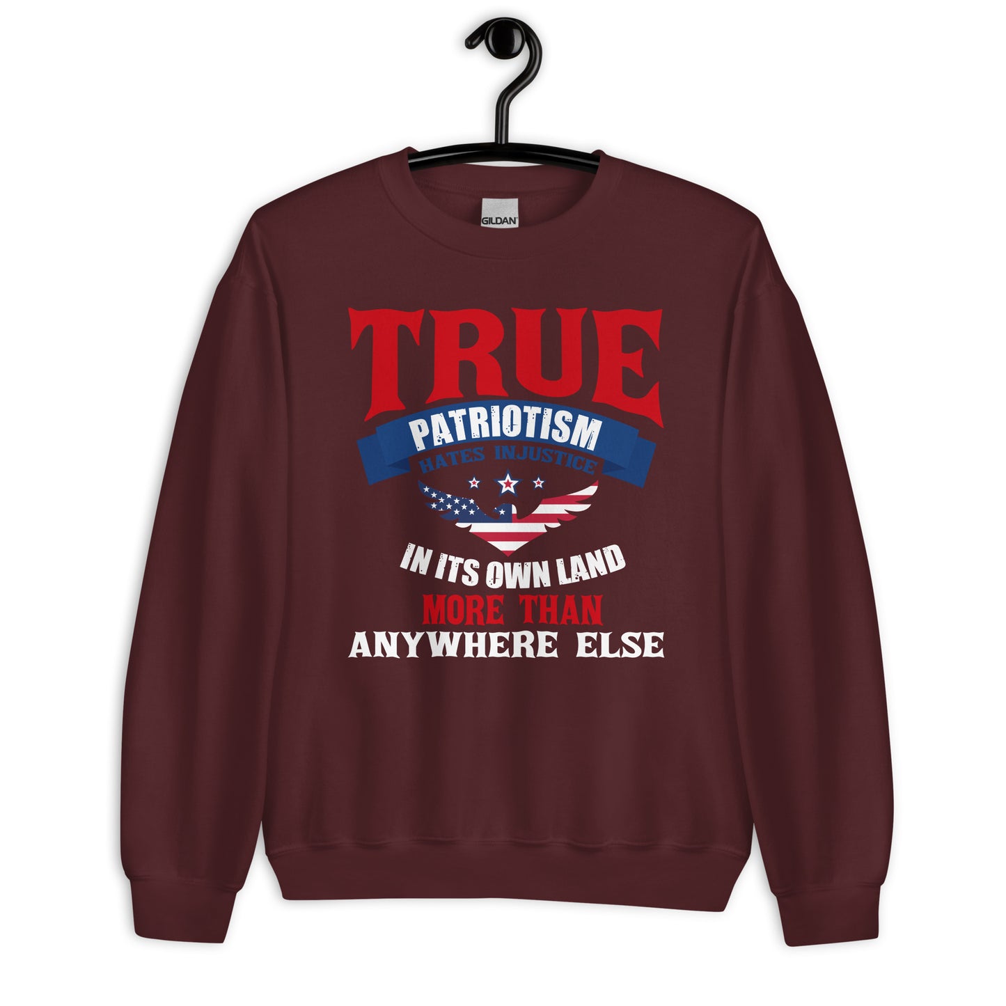 Patriotic Classic Fit Sweatshirt for Men "True Patriotism" SS100029