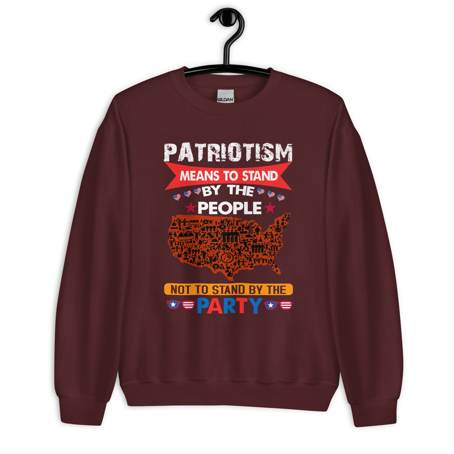 Patriotic Classic Fit Sweatshirt for Women "The Meaning of Patriotism" SS200031