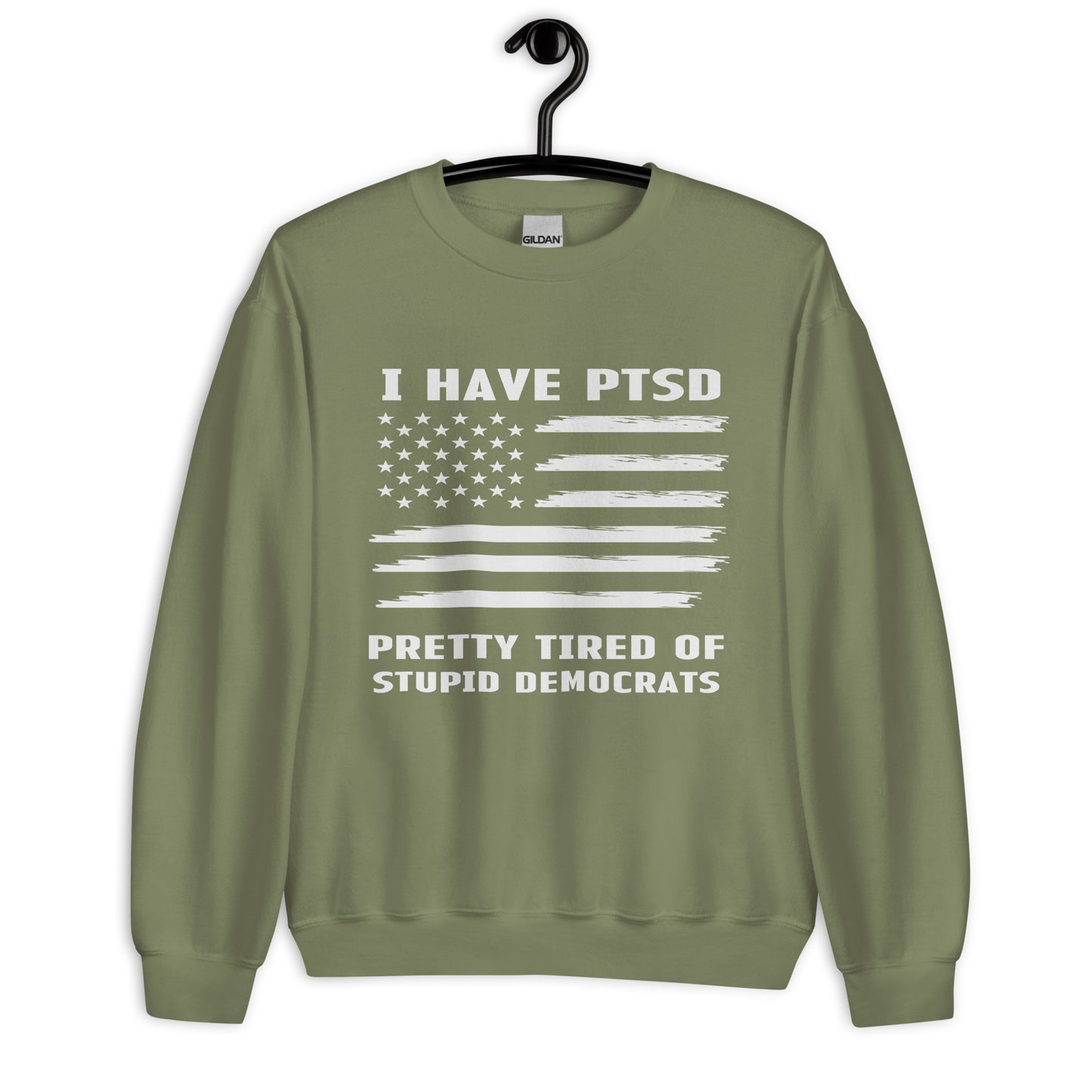 Patriotic Classic Fit Sweatshirt for Men "I Have PTSD" SS100002