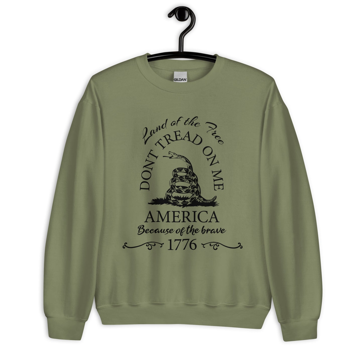 Patriotic Classic Fit Sweatshirt for Men "Don't Tread On Me" SS100014