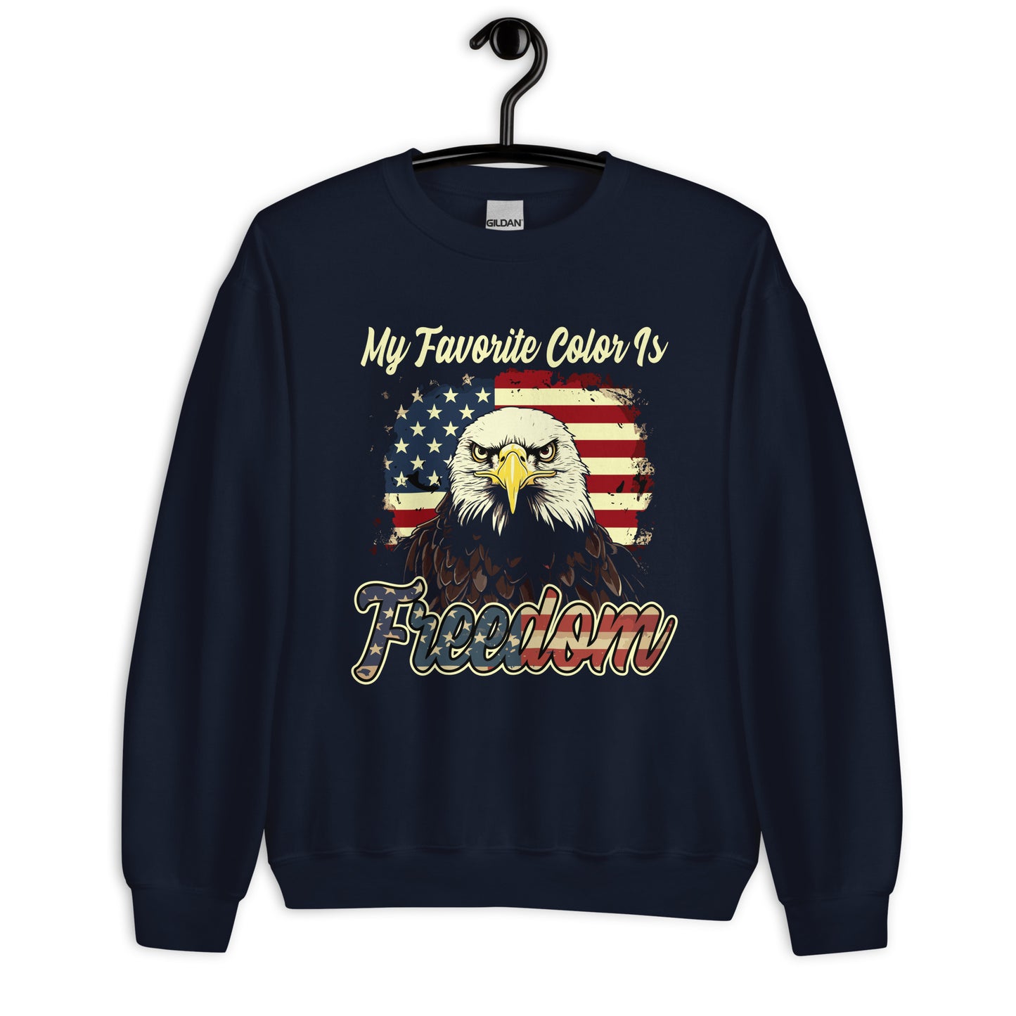 Patriotic Classic Fit Sweatshirt for Men "My Favorite Color is Freedom" SS100007