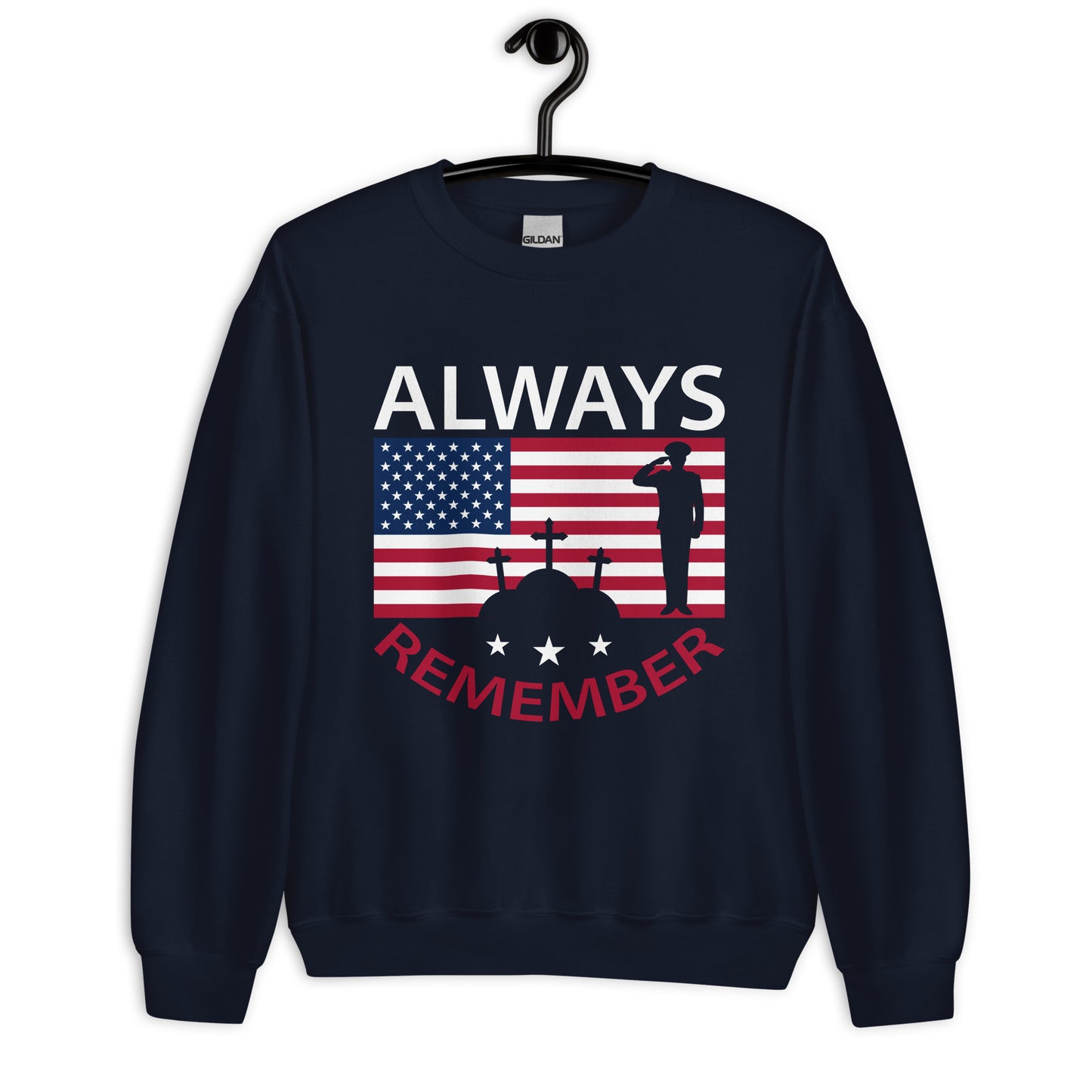 Patriotic Classic Fit Sweatshirt for Men "Always Remember" SS100010