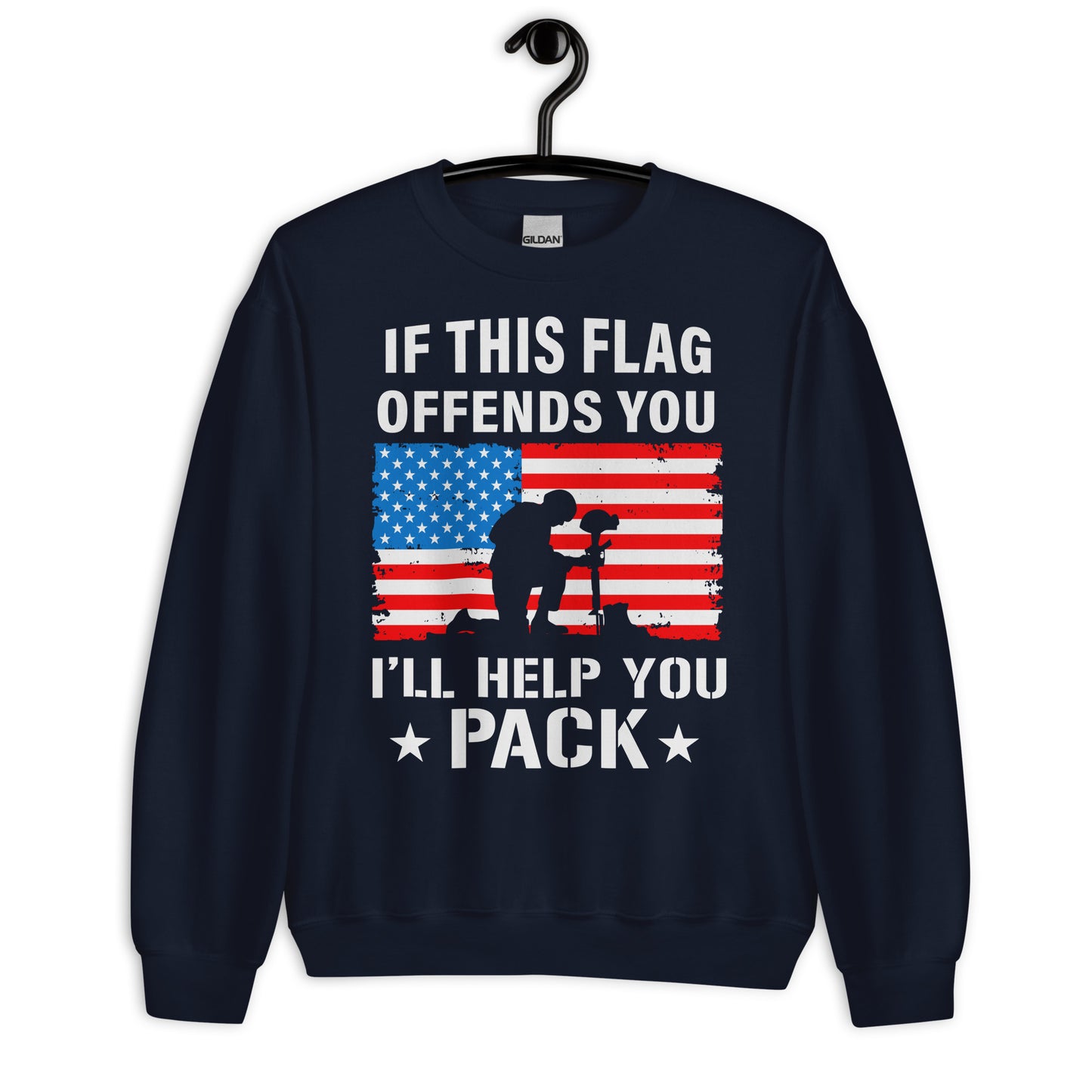 Patriotic Classic Fit Sweatshirt for Men "I will help you Pack" SS100019