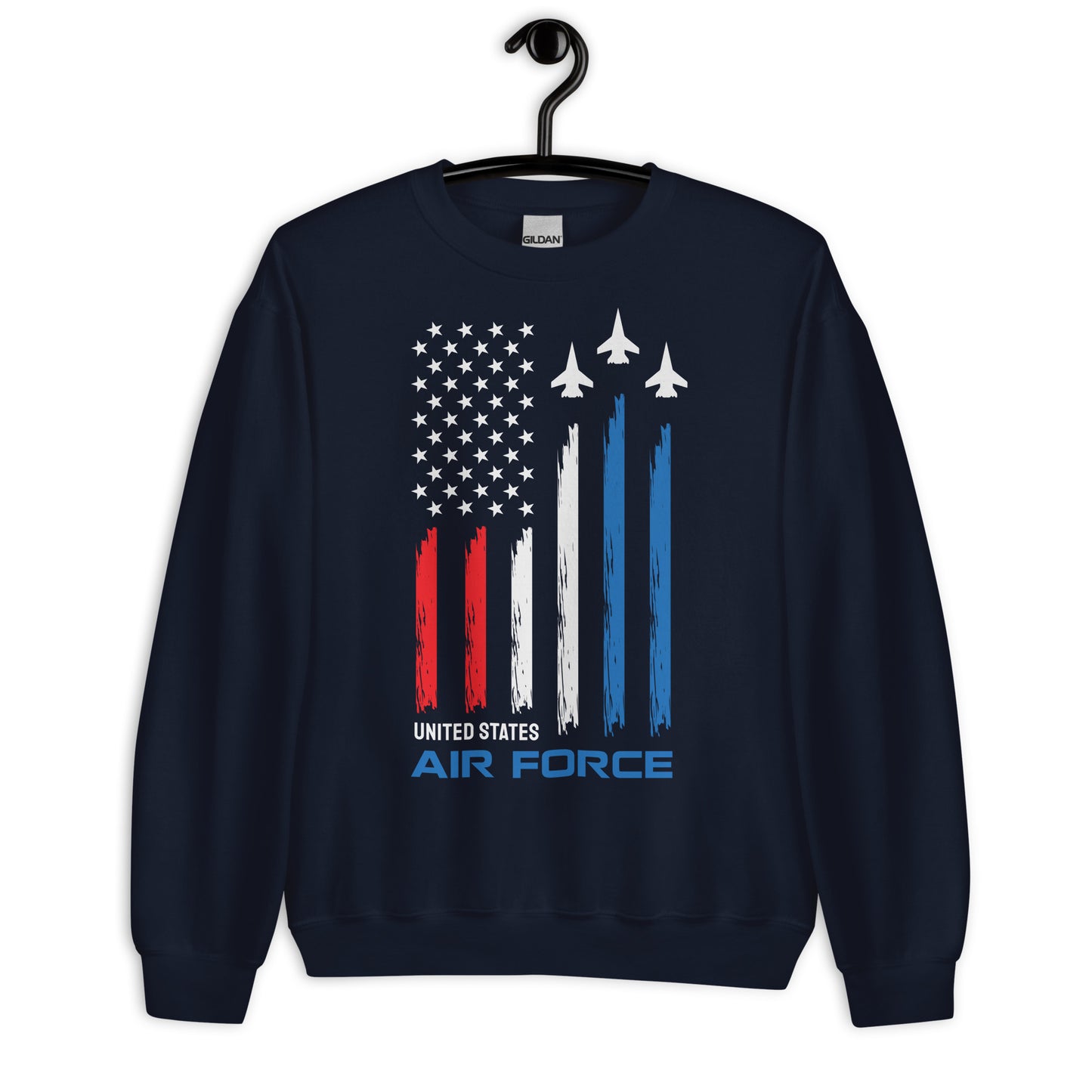 Patriotic Classic Fit Sweatshirt for Men "Airforce Flag" SS100022