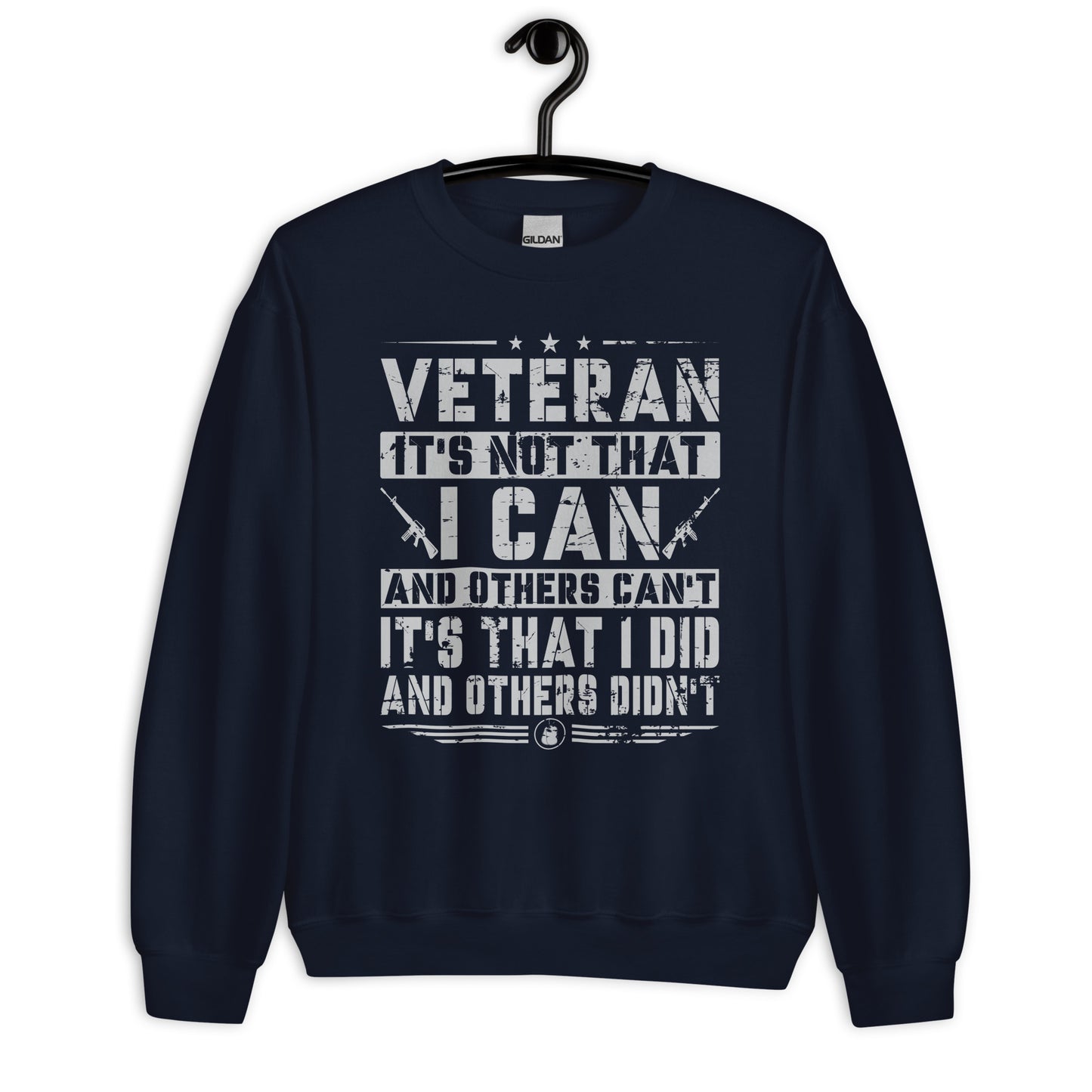 Patriotic Classic Fit Sweatshirt for Men "Veteran means I did" SS100026