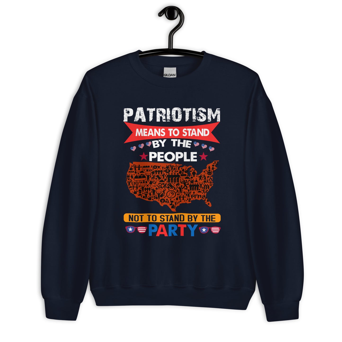 Patriotic Classic Fit Sweatshirt for Men "The Meaning of Patriotism" SS100030