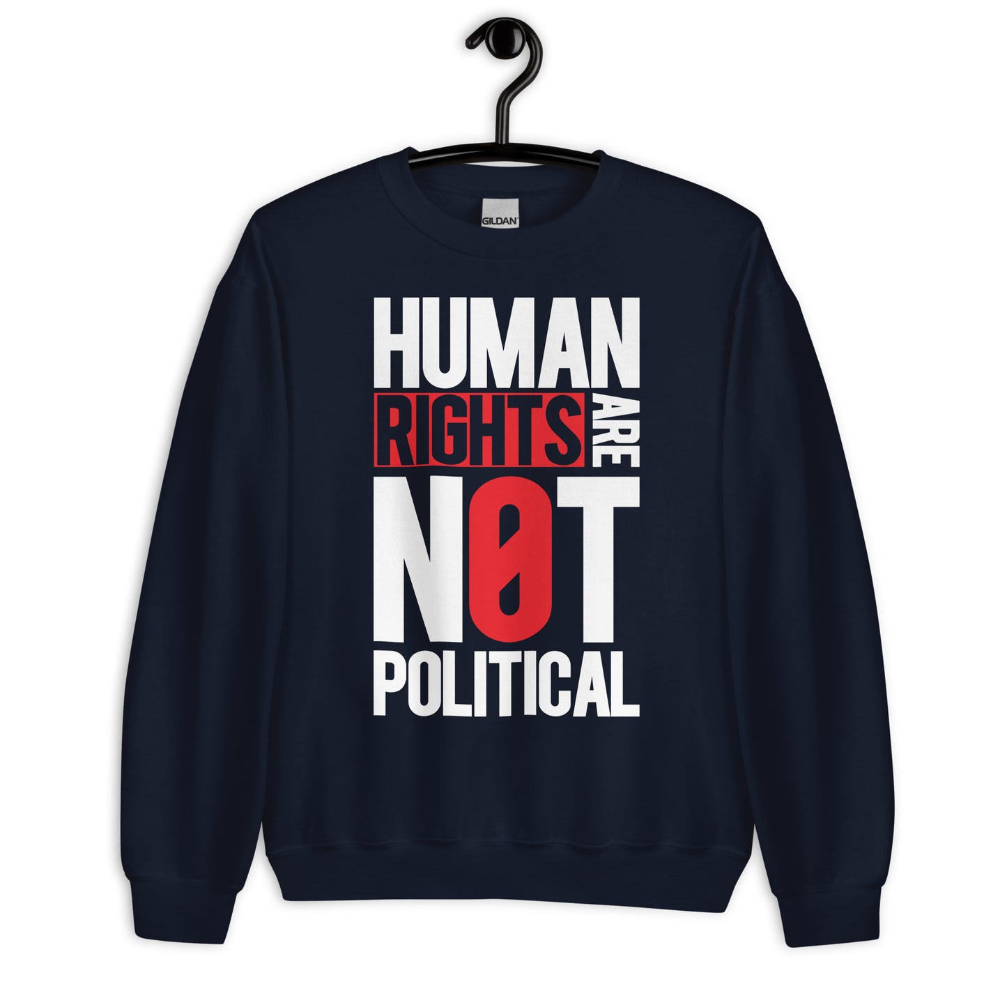 Patriotic Classic Fit Sweatshirt for Men "Human Rights" SS100032