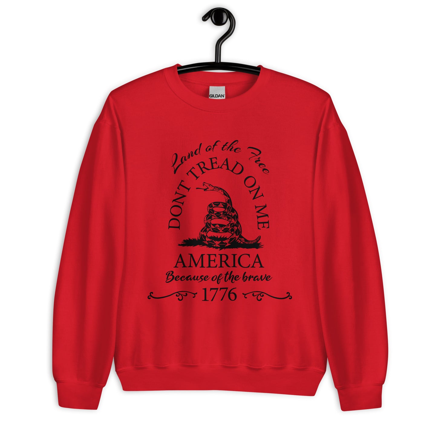 Patriotic Classic Fit Sweatshirt for Men "Don't Tread On Me" SS100014