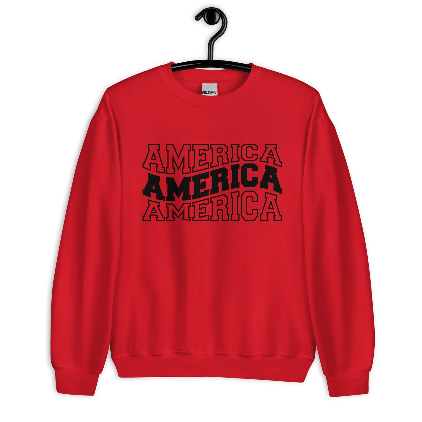 Patriotic Classic Fit Sweatshirt for Women "America" SS200023