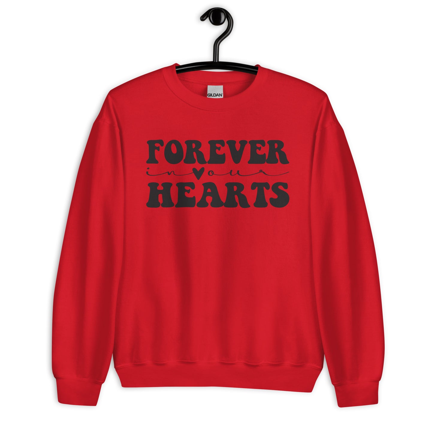 Patriotic Classic Fit Sweatshirt for Women "Forever in our Hearts" SS200043