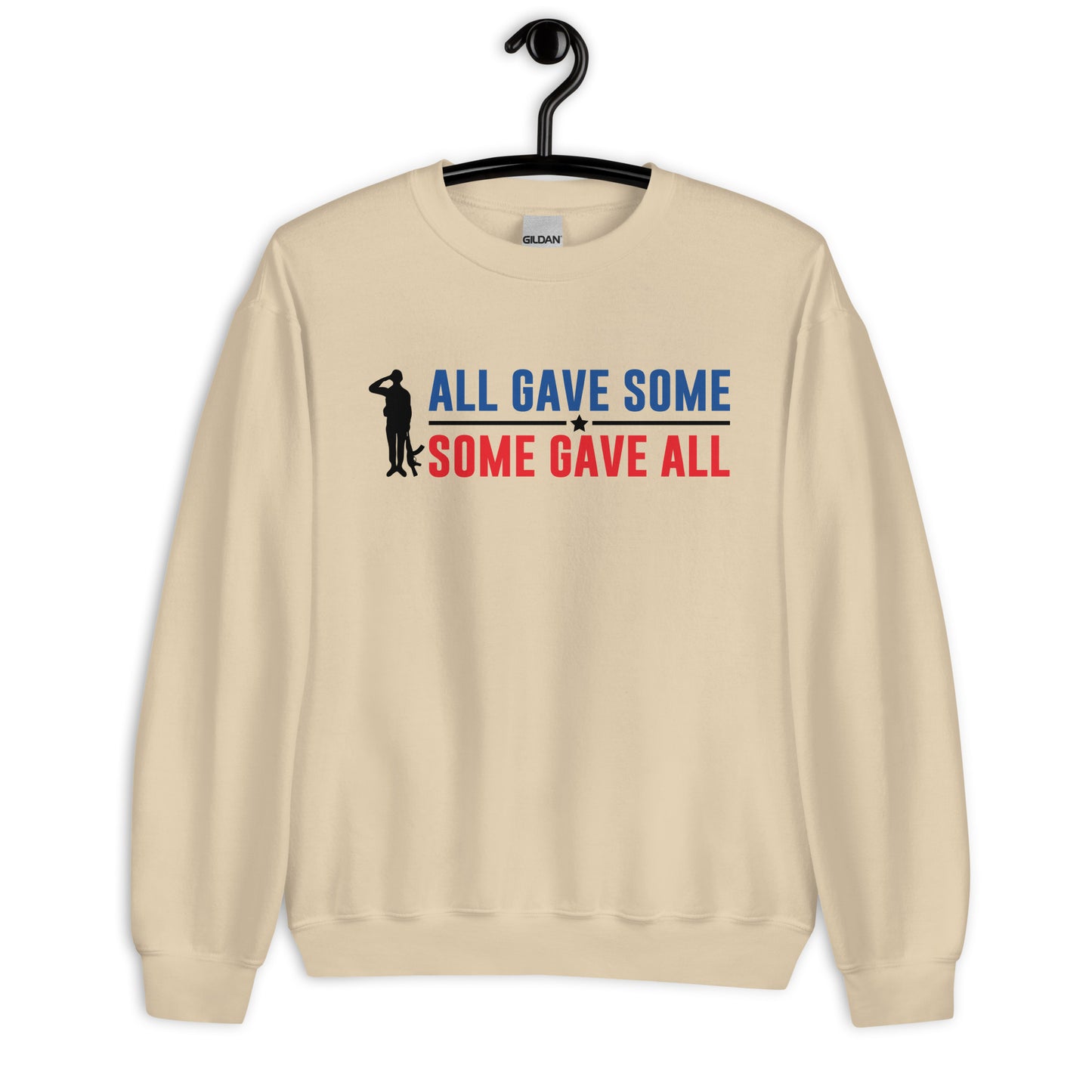 Patriotic Classic Fit Sweatshirt for Women "All Gave Some - Some Gave All" SS200022