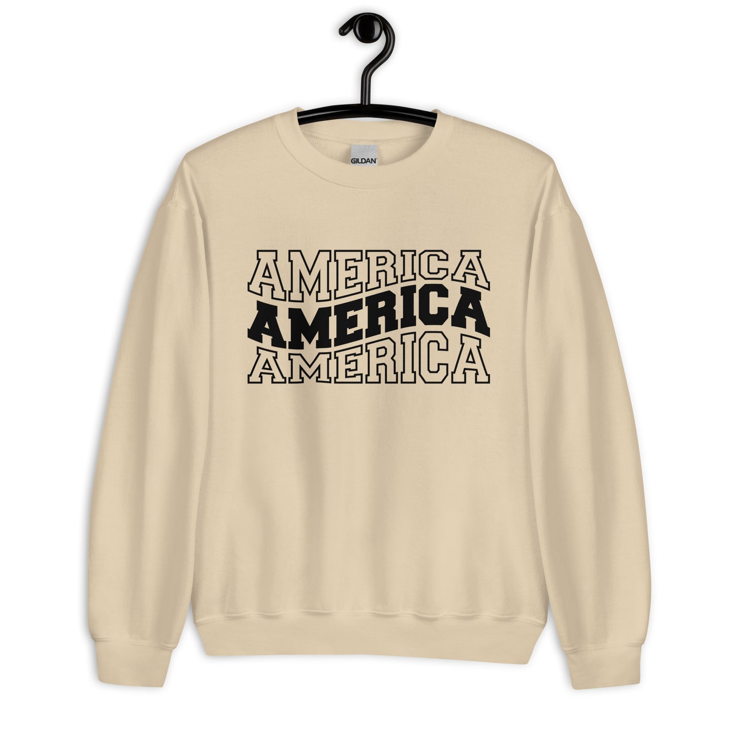 Patriotic Classic Fit Sweatshirt for Women "America" SS200023