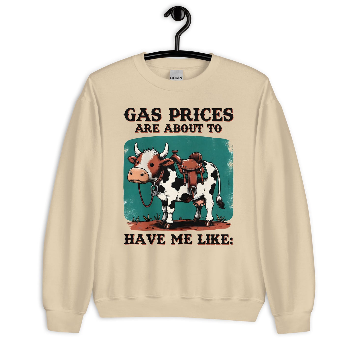 Patriotic Classic Fit Sweatshirt for Women "Gas Prices" SS200037