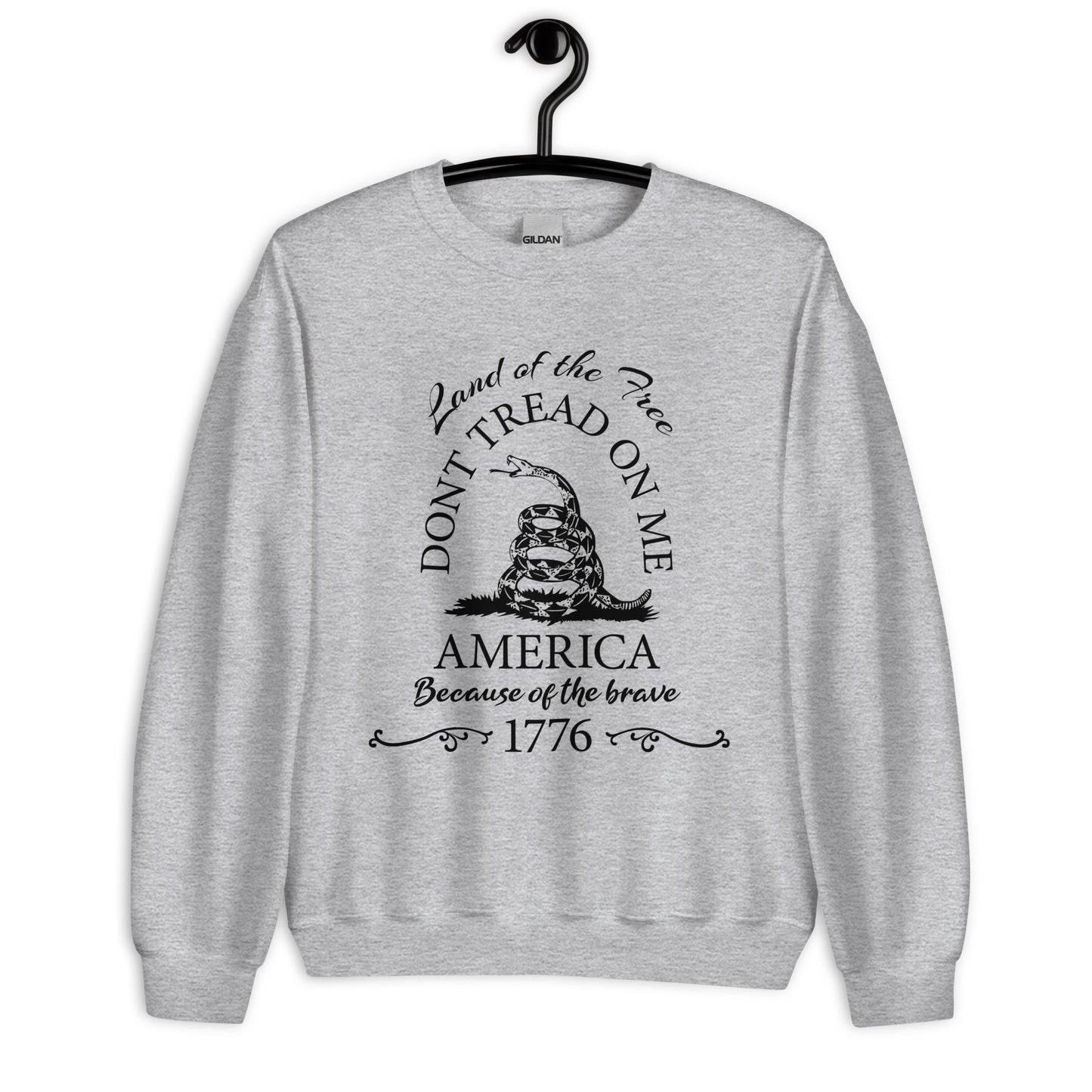 Patriotic Classic Fit Sweatshirt for Men "Don't Tread On Me" SS100014