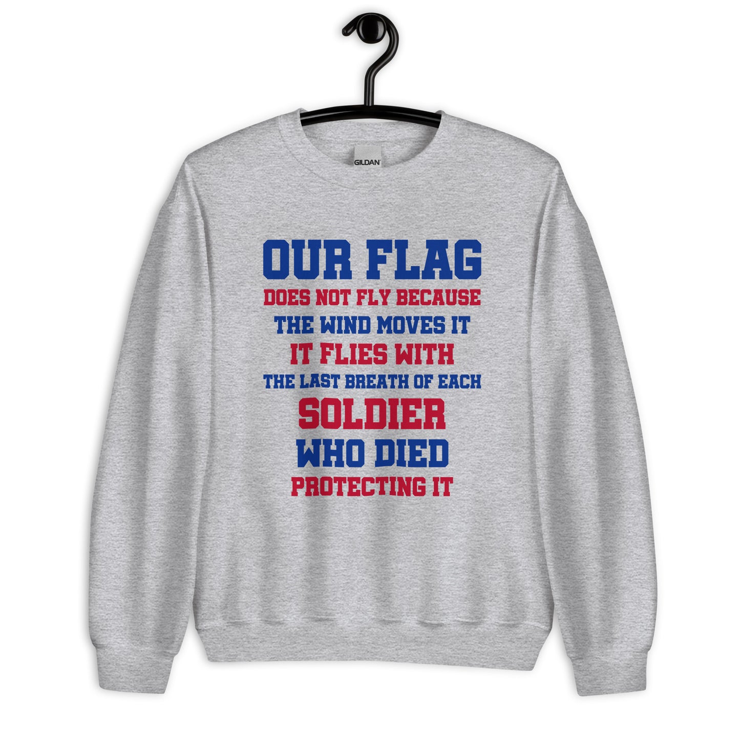 Patriotic Classic Fit Sweatshirt for Men "Our Flag" SS100016