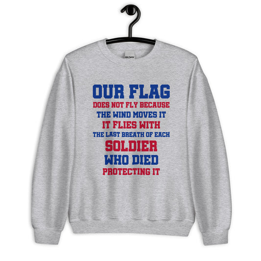 Patriotic Classic Fit Sweatshirt for Men "Our Flag" SS100016